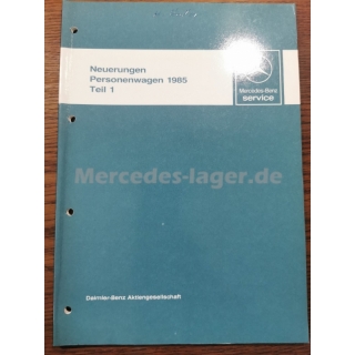 Neuerungen Personenwagen 1985 Teil 1