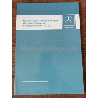 Neuerungen Personenwagen Oktober 1986 und Modelljahr 1987 Schweiz und Schweden