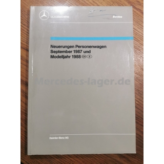 Neuerungen Personenwagen September 1987 und Modelljahr 1988 Schweiz Schweden